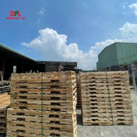 Pallet Gỗ Tràm 3 Đố 4 Hướng ( 585 x 1606 x 120mm )